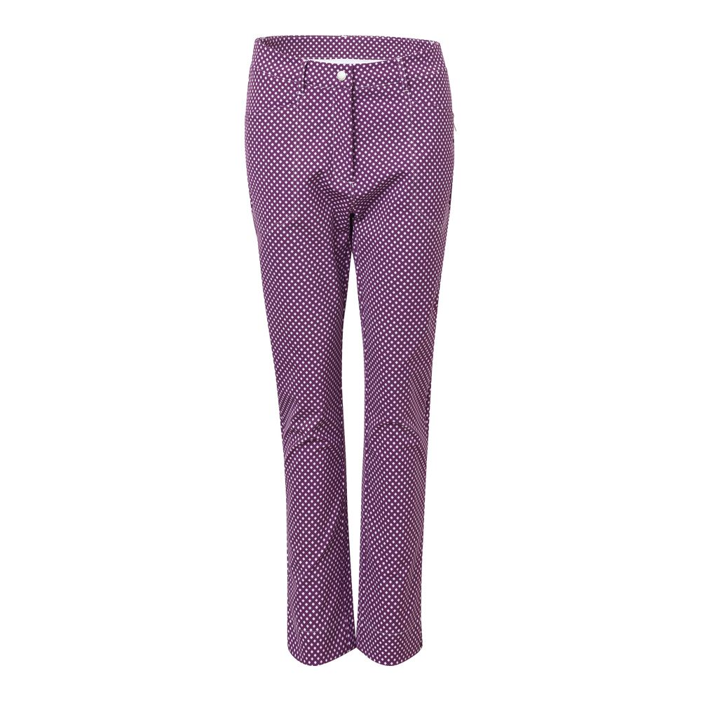 Abacus Ladies Merion 7/8 Golf Trousers - Voilet Check