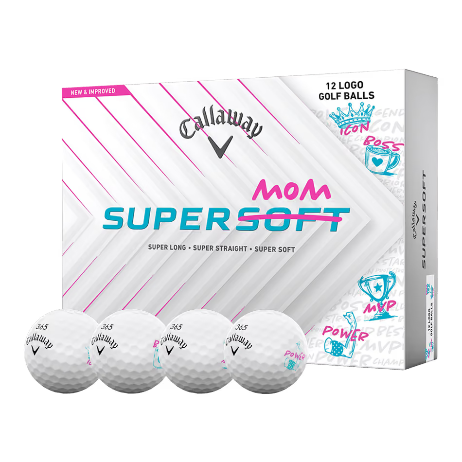 Supersoft Mother's Day Golf Balls - White