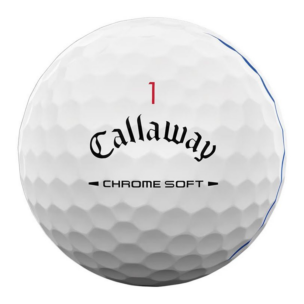 Chrome Soft Triple Track Golf Balls - White