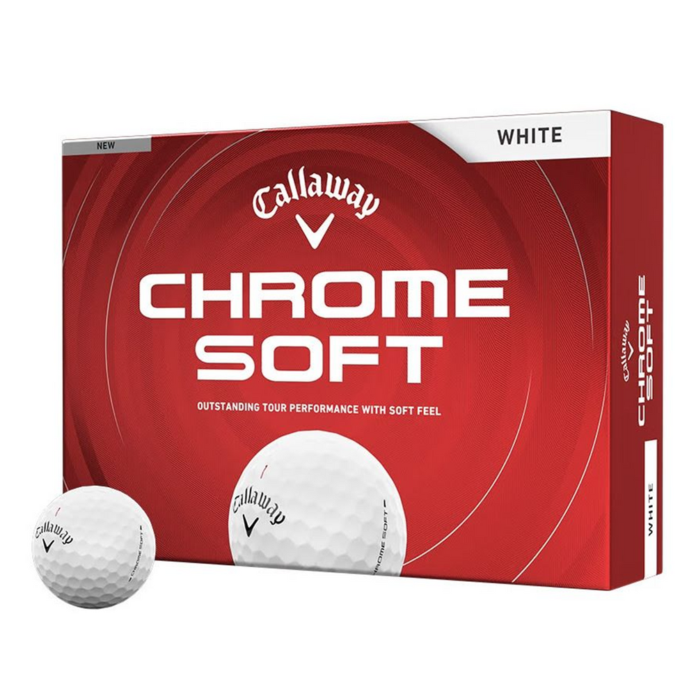 Chrome Soft Golf Balls - White