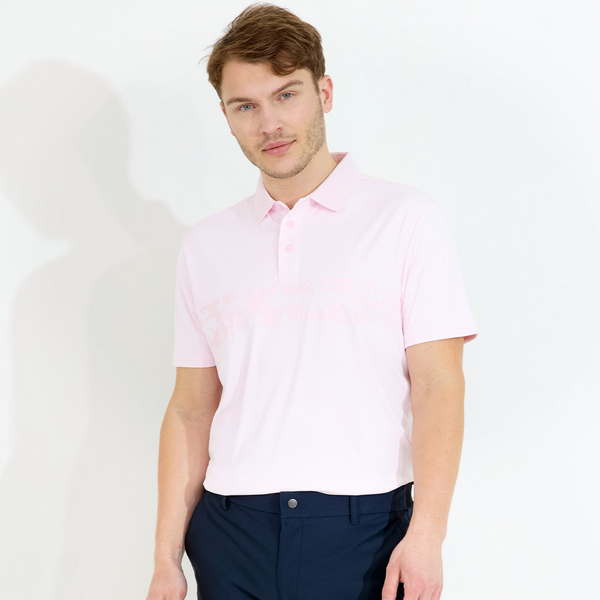 Mens Hosel Drycool Polo - Lt.Pink