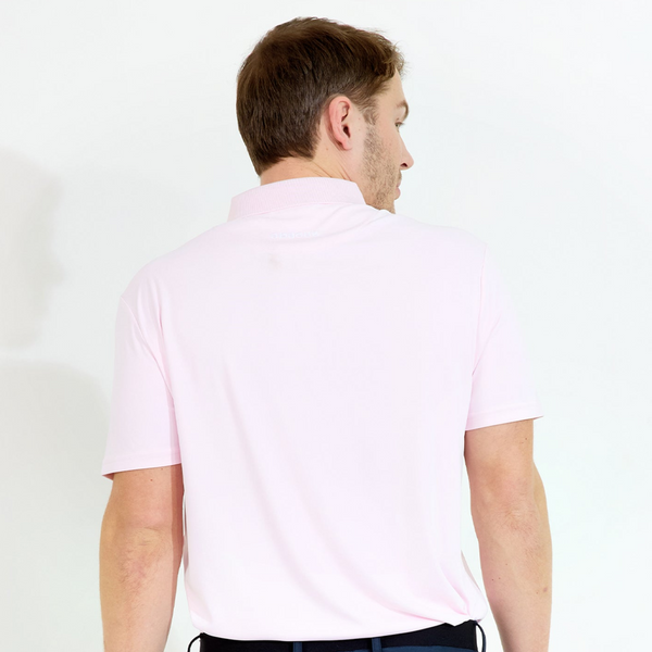 Mens Hosel Drycool Polo - Lt.Pink
