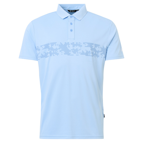 Mens Hosel Drycool Polo - Ice Blue