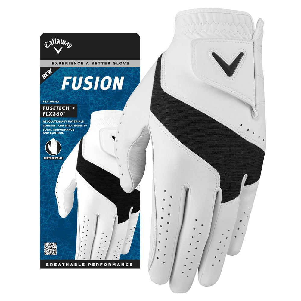 Callaway Golf Fusion Glove White/Charcoal 24