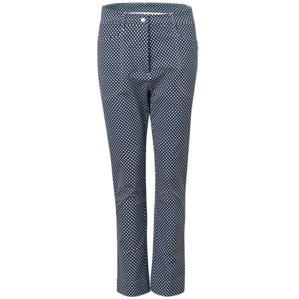 Ladies Merion 7/8 Trousers Navy Check