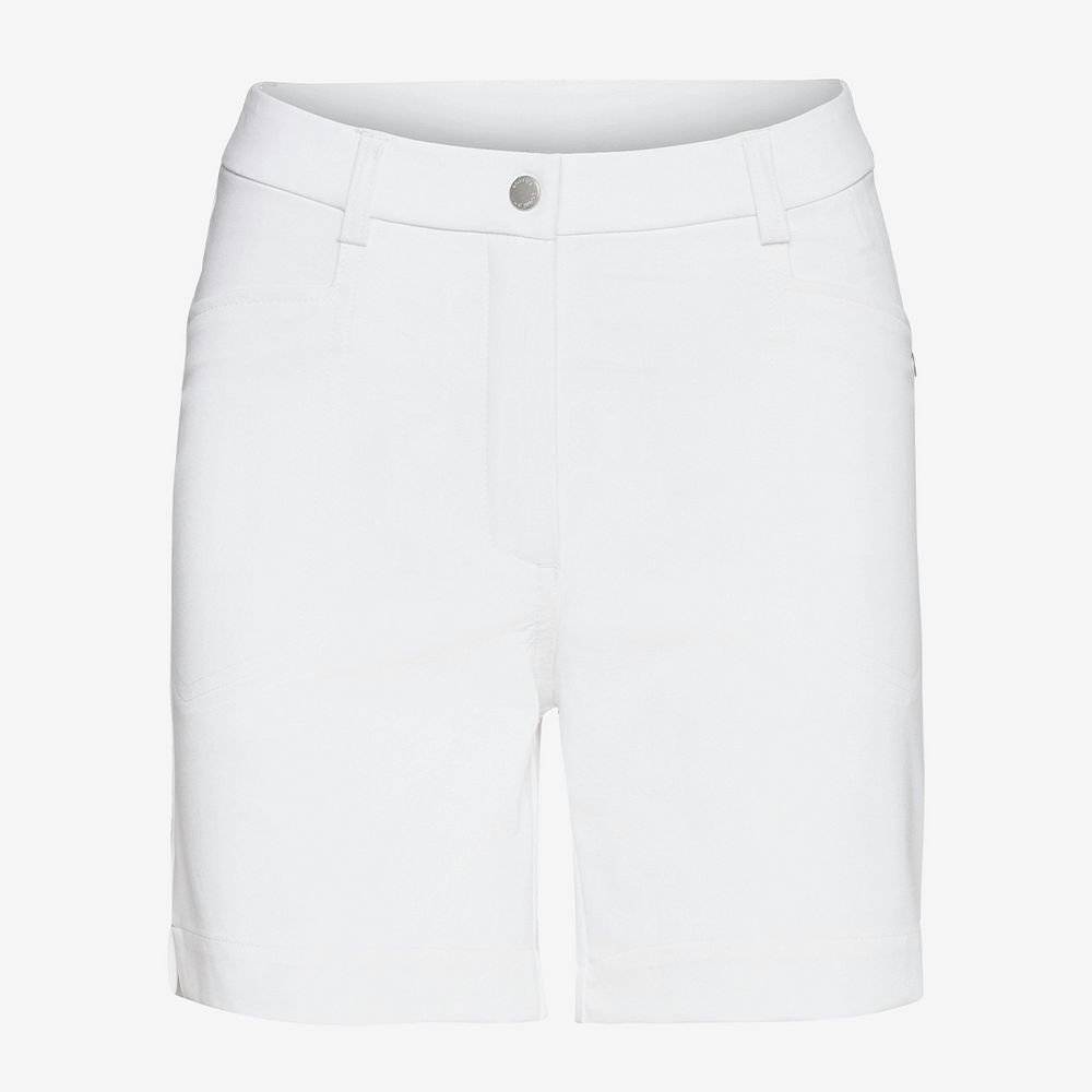 Lds Grace High Waist Shorts 45cm- White