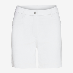Lds Grace High Waist Shorts 45cm- White