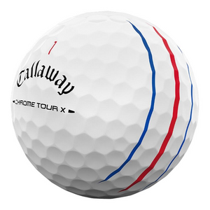 Chrome Tour X Triple Track Golf Balls - White