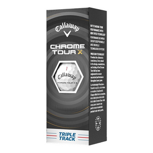 Chrome Tour X Triple Track Golf Balls - White