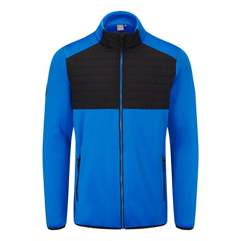 Firth Men's Hybrid Fleece Jacket - Blue /Black