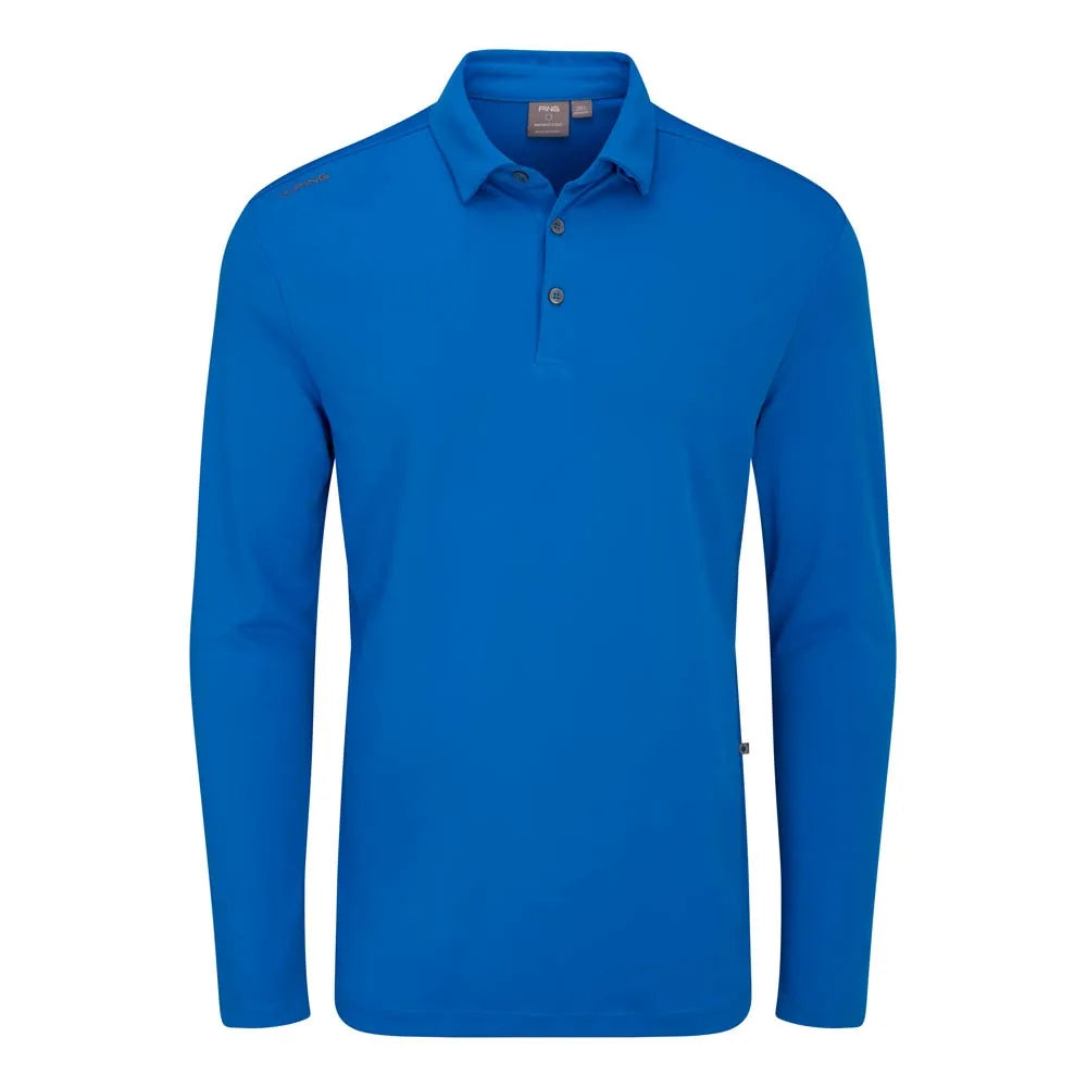 Lockwood Men's Long Sleeve Polo Shirt - Inky