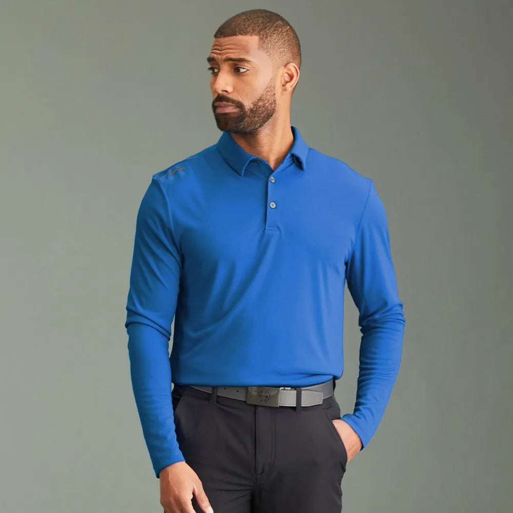 Lockwood Men's Long Sleeve Polo Shirt - Inky