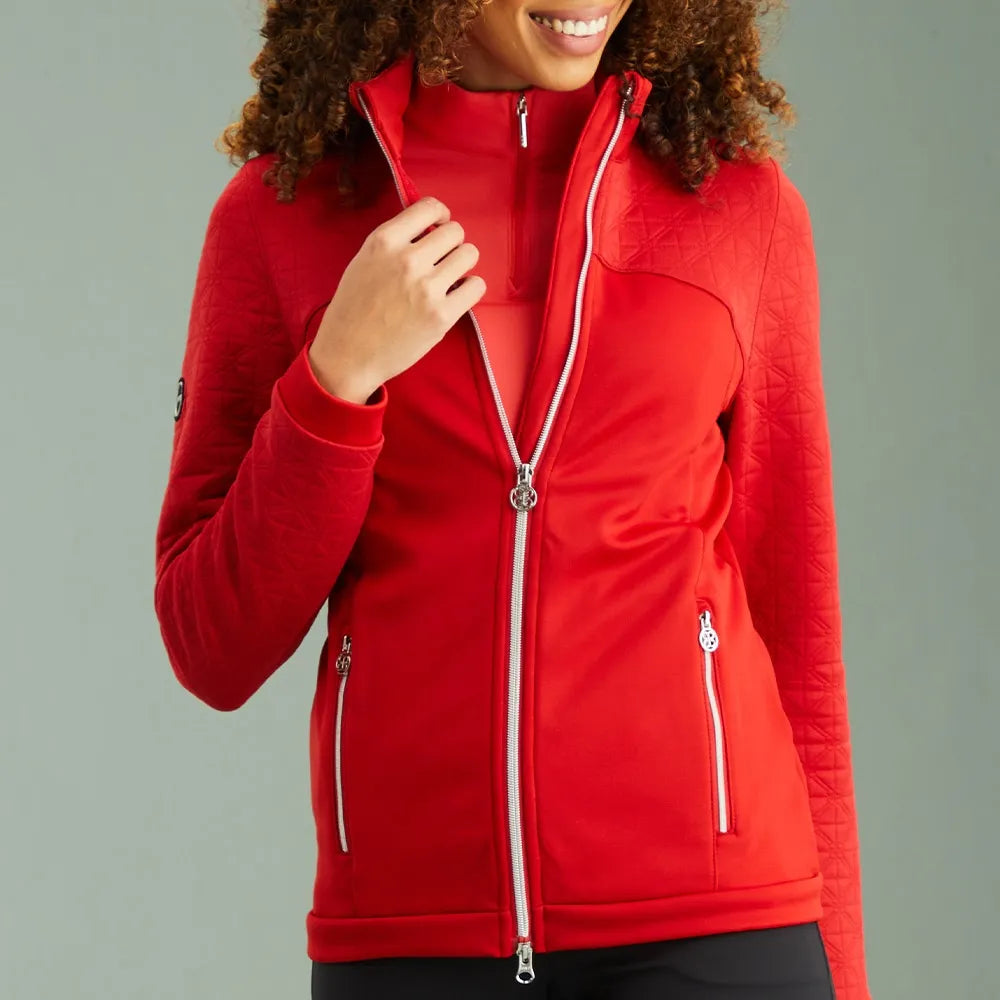 Carolina Ladies Full Zip Fleece Jacket - Poinsetta