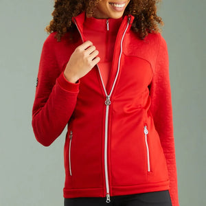 Carolina Ladies Full Zip Fleece Jacket - Poinsetta