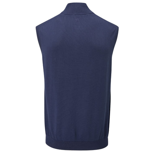 Bob Pin Sleeveless Sweater - Navy